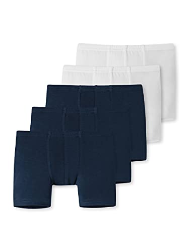 Schiesser Jungen 5 Pack Boxershort Unterhosen - 95/5 Organic Bio Baumwolle - Größe 92 bis 152 von Schiesser