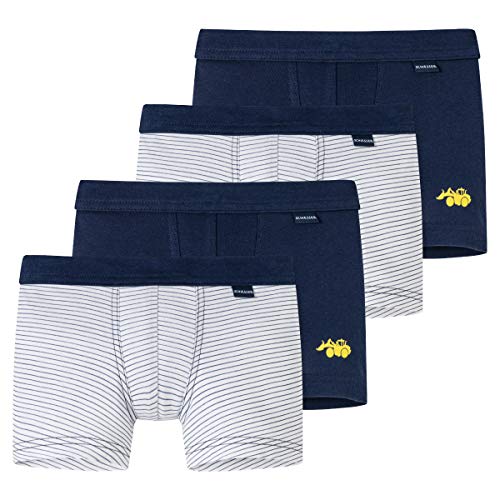 Schiesser - Kids Boys - Shorts/Pants - 4er Spar-Pack (140 Blau gestreift) von Schiesser