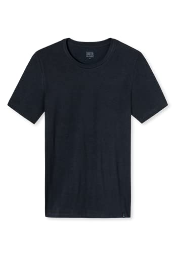 Schiesser Long Life Soft T-Shirt 3er Pack Blue-Black S von Schiesser