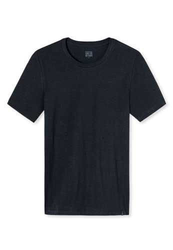 Schiesser Long Life Soft T-Shirt 3er Pack Blue-Black XL von Schiesser