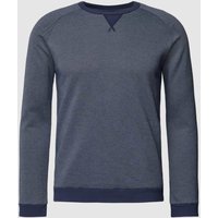 Schiesser Longsleeve mit Strukturmuster Modell 'Mix+Relax' in Marine, Größe L von Schiesser