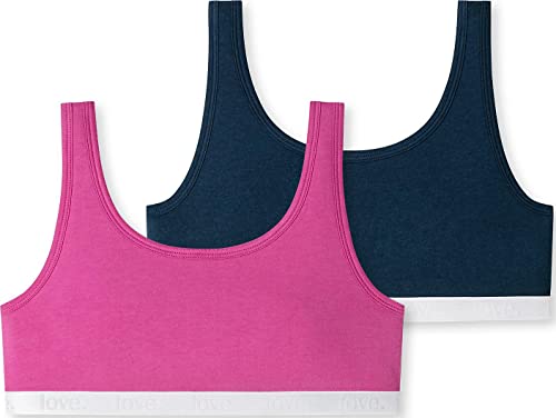 Schiesser Mädchen 2 Pack Bustier Unterwäsche, Farbmix 1, 176 Schiesser Mädchen 2 Pack Bustier Unterwäsche, Farbmix 1, 176 von Schiesser