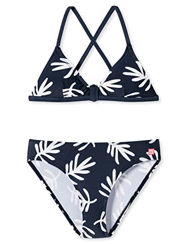 Schiesser Mädchen Bustier Bikini-Set, dunkelblau floral, 176 von Schiesser