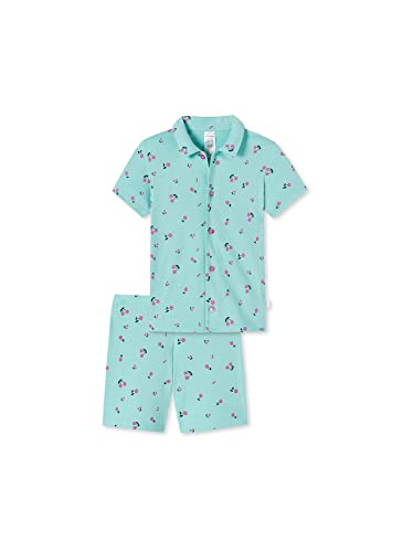 Schiesser Mädchen Pyjama Kurz Pyjamaset, blau, 104 von Schiesser