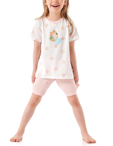 Schiesser Mädchen Schlafanzug Set Pyjama kurz-100% Organic Bio Baumwolle-Größe 92 bis 140 Pyjamaset, Off-White_181036, 104 von Schiesser