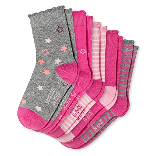 Schiesser Mädchen Kinder Kids Größe 19 Bis 34 Strümpfe Socken - 5er Pack, Sortiert 1_173046, 23-26 EU von Schiesser