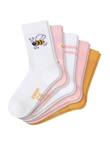 Schiesser Mädchen Kinder 5 Pack Kids Strümpfe - Größe 19 Bis 34 Socken, Sortiert 1_177716, 27-30 EU von Schiesser