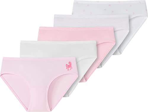 Schiesser Mädchen 5 Pack Slips Unterhosen - 95/5 Organic Bio Baumwolle - Größe 92 bis 159 von Schiesser