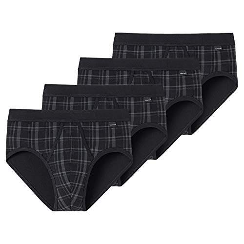 Schiesser - Original Classics Feinripp - Sportslip mit Eingriff - 172691-4er Pack (6 Schwarz) von Schiesser