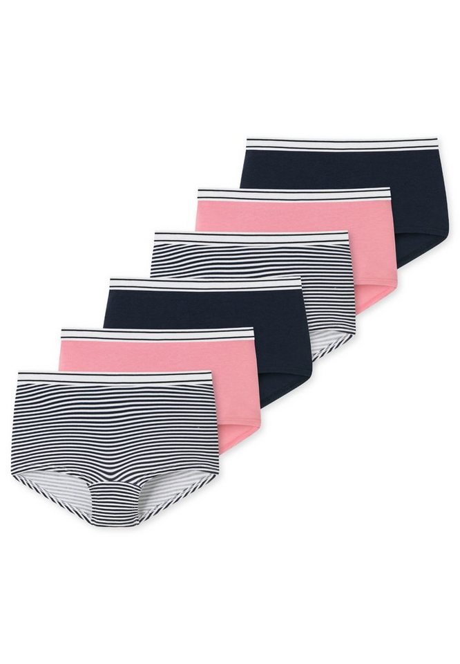 Schiesser Panty 6er Pack Teens Girls 95/5 Organic Cotton (Spar-Set, 6-St) Short Slip - Baumwolle - Mit softem Bund, Bequemer Beinausschnitt von Schiesser