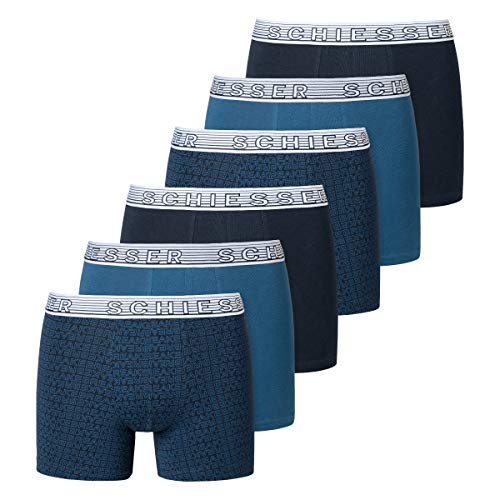 Schiesser - Teens Boys - 95/5 Shorts/Pants - 173536-6er Spar-Pack (176 Blau - Mix) von Schiesser