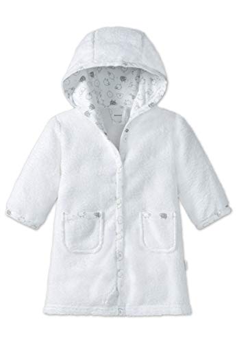 Schiesser Unisex Baby Bademantel, Weiß (Weiß 100), 74-80 von Schiesser