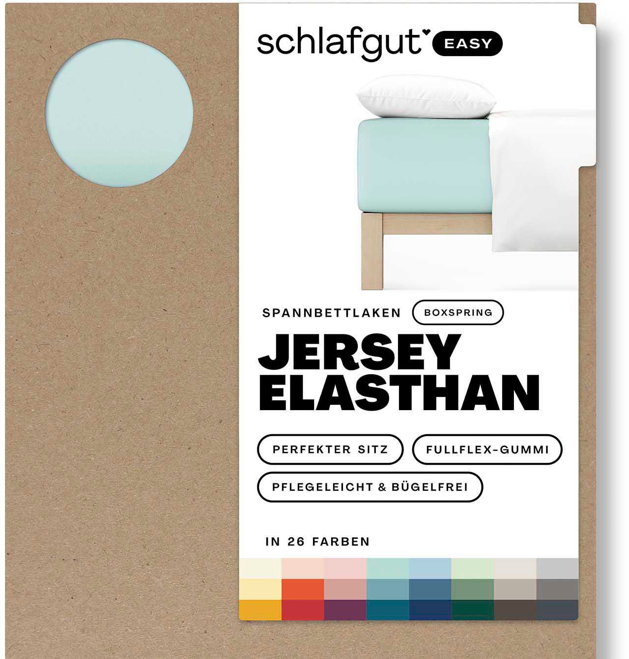 Schlafgut Spannbettlaken "EASY Jersey Elasthan Boxspring", MADE IN GREEN by OEKO-TEX Schlafgut Spannbettlaken "EASY Jersey Elasthan Boxspring", MADE IN GREEN by OEKO-TEX von Schlafgut