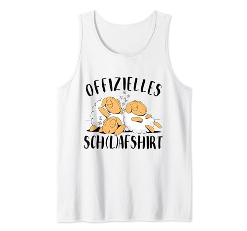 Offizielles Schlafshirt Pyjama Schlafanzug Herren Damen Tank Top von Schlafshirts für Herren und Damen mit Motiven