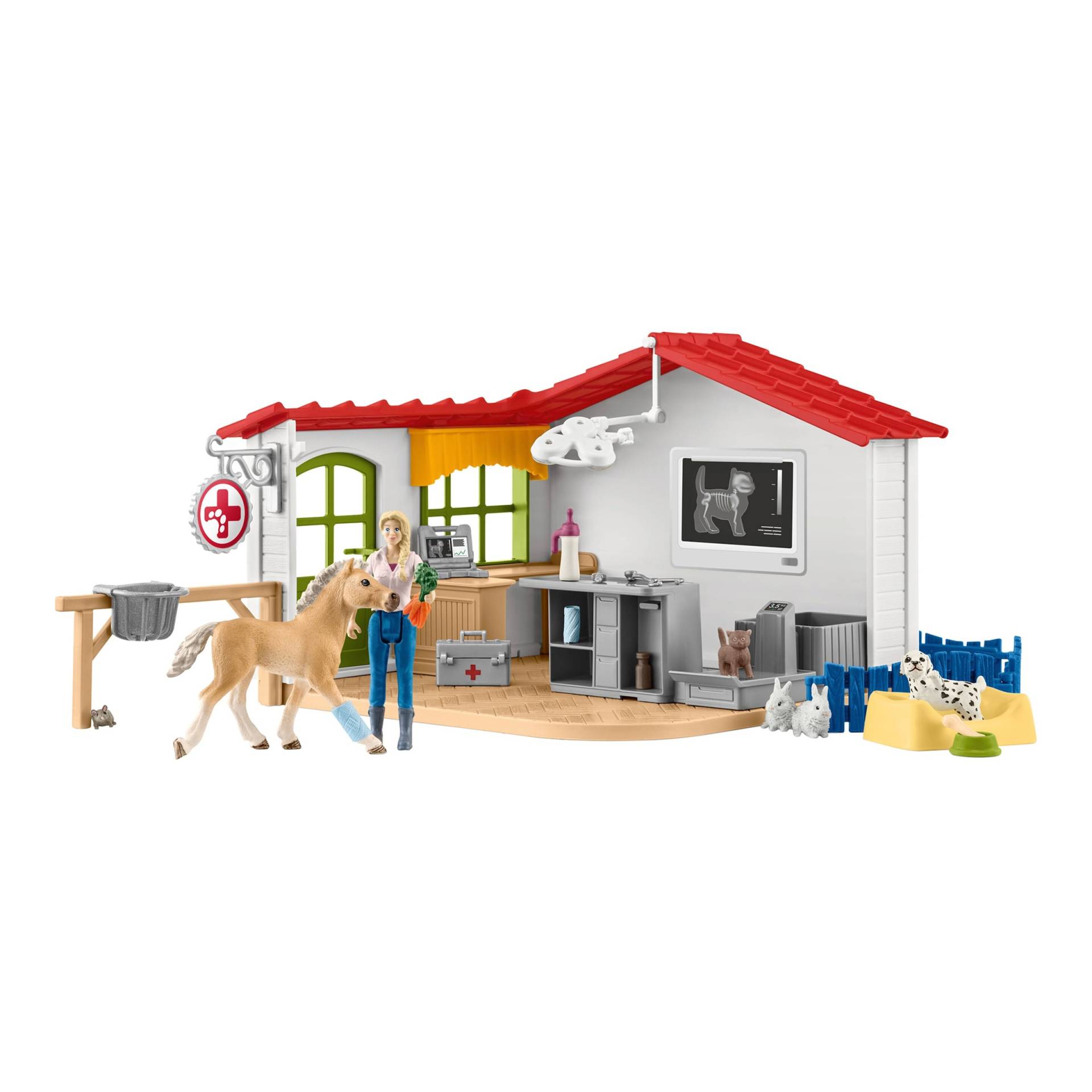 Schleich Farm World Tierarzt-Praxis mit Haustieren von Schleich