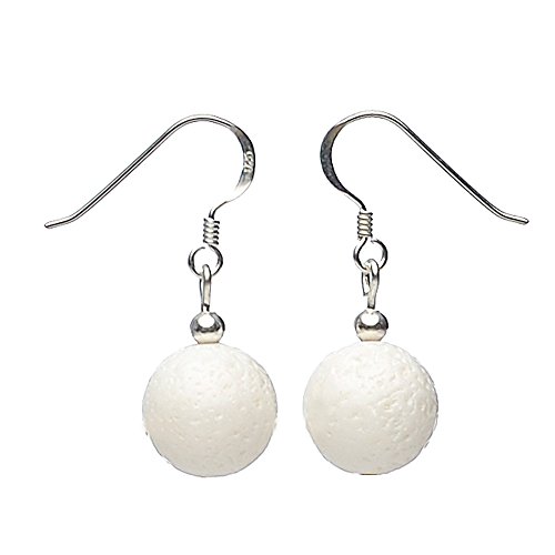 Ohrringe Ohrhänger aus weißer Koralle Bambuskoralle 925 Silber Ohrschmuck Damen von Schmuck-Krone - Edelsteinschmuck