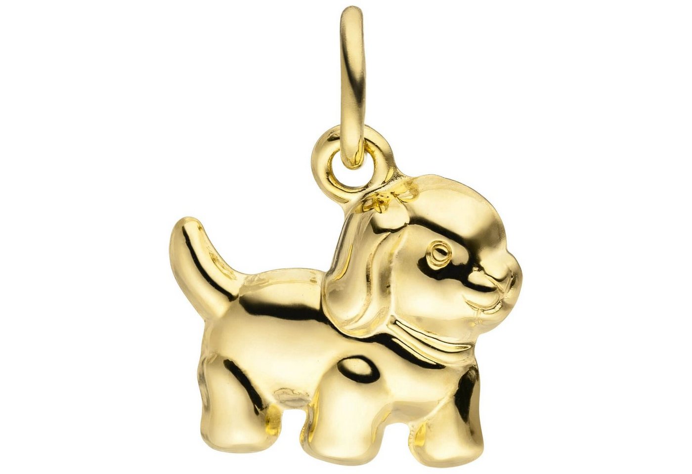 Schmuck Krone Perlenanhänger Anhänger für Kinder Hund Welpe aus 333 Gelbgold, Gold 333 von Schmuck Krone