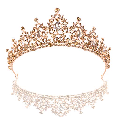 Schneespitze Krone Stirnband Hochzeit Diadem Kristalle Prinzessin Krone, Hochzeit Reifen Diadem für Hochzeit Festzüge für Hochzeitsfeier Bühnenauftritte von Snowtain