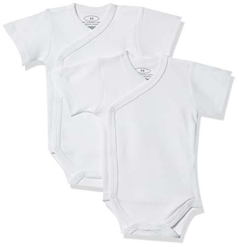 Schnizler Unisex Baby Wickel-Body 1/4-Arm 2er Pack 809501, 1 - Weiß, 44 von Playshoes