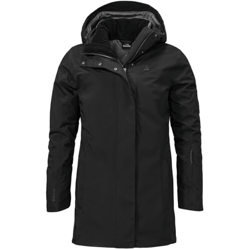 Schöffel Damen Barth 3in1 Parka, black, 36 von Schöffel