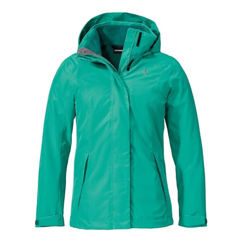 Schöffel Damen Funktionsjacke Outdoorjacke Wanderjacke 3in1 Jacket Partinello L, Farbe:Türkis, Größe:44, Artikel:-7290 turquoise von Schöffel