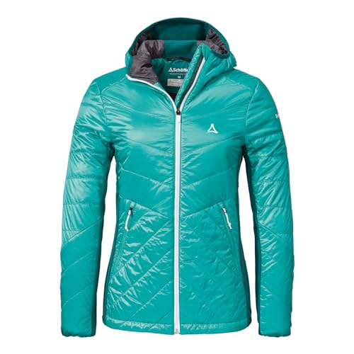 Schöffel Damen Funktionsjacke Outdoorjacke Wanderjacke Hybrid Jacket Stams, Farbe:Türkis, Artikel:-7290 turquoise, Größe:38 von Schöffel