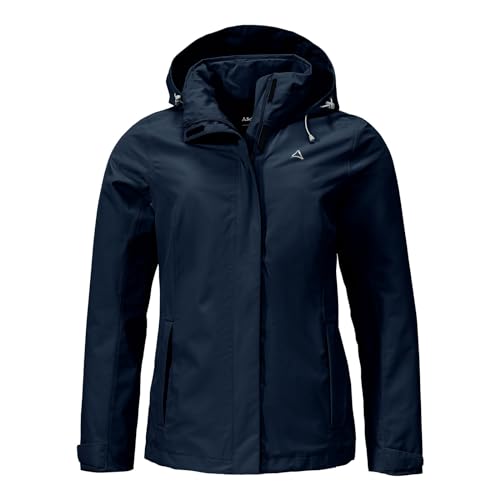 Schöffel Damen Outdoorjacke Funktionsjacke Wanderjacke Jacket Gmund L, Farbe:Blau, Größe:38, Artikel:-8820 dark blue von Schöffel