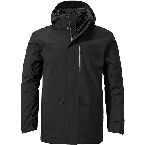 Schöffel Herren Doppeljacke 3in1 PARKA BARTH schwarz (200) 50 von Schöffel