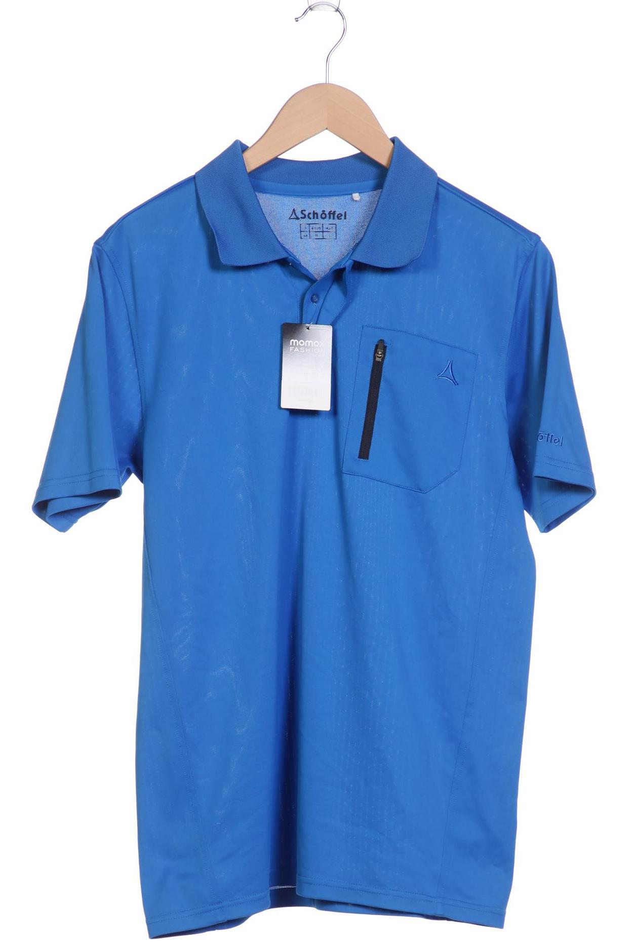 Schöffel Herren Poloshirt, blau, Gr. 48 von Schöffel