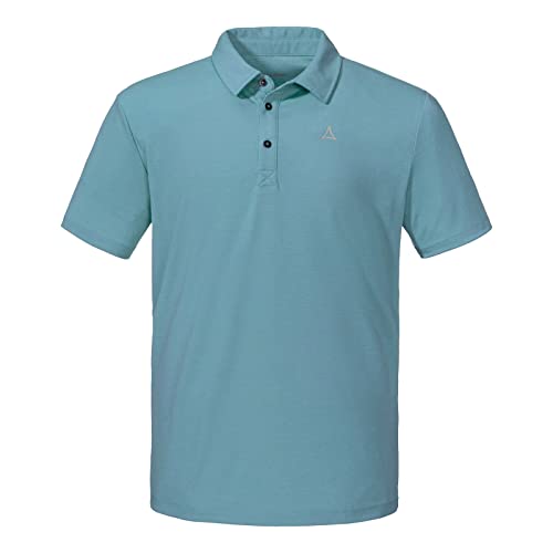 Schöffel Herren Poloshirt Wandershirt Funktionsshirt Vilan M, Farbe:Hellblau, Größe:50, Artikel:-8215 julilee Blue von Schöffel