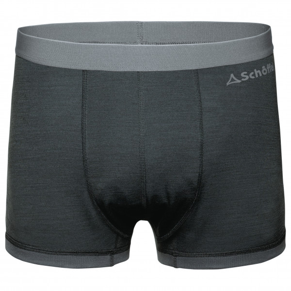 Schöffel - Merino Sport Boxershorts - Merinounterwäsche Gr L grau/schwarz von Schöffel