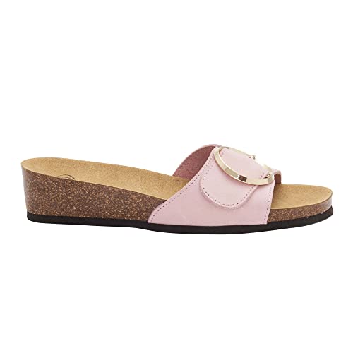 Scholl Damen Amalfi Mule Sandale, Pale Pink, 36 EU von Scholl