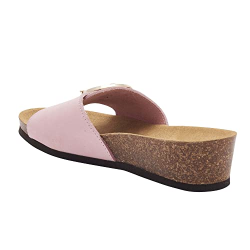 Scholl Damen Amalfi Mule Sandale, Pale Pink, 39 EU von Scholl