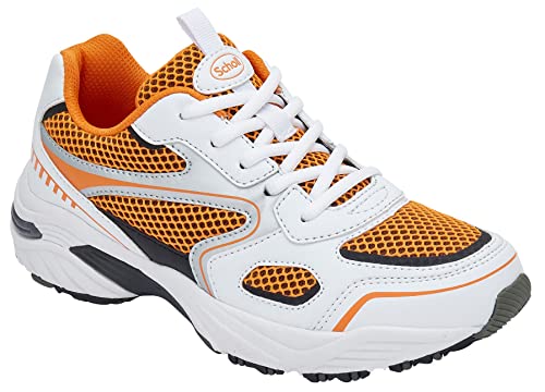 Scholl Damen Sprinter Plus Sneaker, Weiß und Orange, 35 EU von Scholl