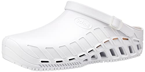 Scholl Damen Clog Evo Schuh für Medizinisches Fachpersonal, Weiß, 36/37 EU von Scholl