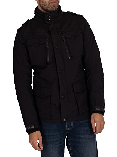 Schott (Brand National) Herren Parka Field, Noir (Noir), L von Schott NYC