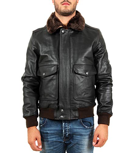 Schott NYC Herren LC5331X Jacke, Braun (Anthic Brown 80), Small von Schott NYC