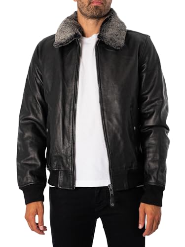 Schott NYC Herren Lc930d Jacke, Schwarz (Black 90), L von Schott NYC