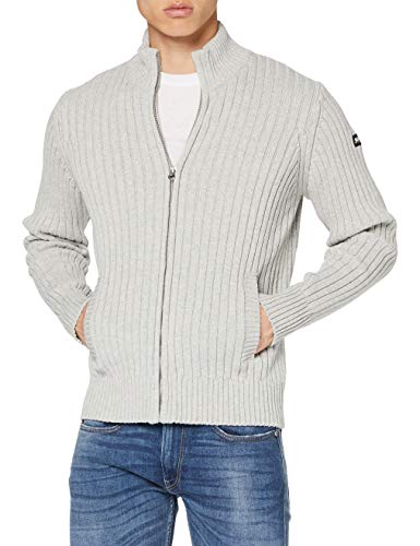 Schott NYC Herren PLECORAGE1 Pullover, HEA L.Grey, Small von Schott NYC