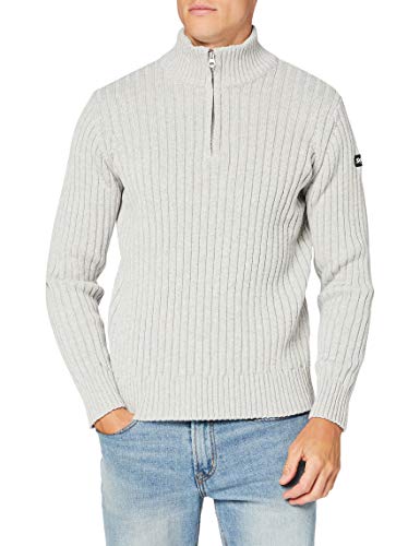 Schott NYC Herren PLECORAGE2 Pullover, HEA L.Grey, Large von Schott NYC