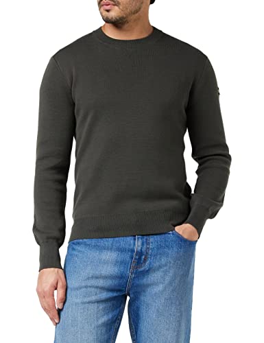 Schott NYC Herren Plkern1 Pullover, Dark Kaki, 2XL von Schott NYC