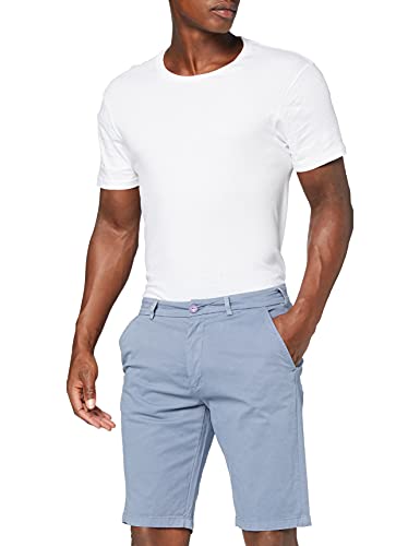 Schott NYC Herren Short Chino Bermudashorts, Steel Blue, 30 von Schott NYC