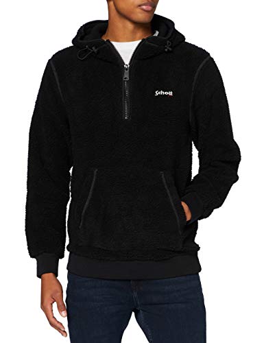 Schott NYC Herren Swandric1 Kapuzenpulli, Schwarz, XXX-Large von Schott NYC