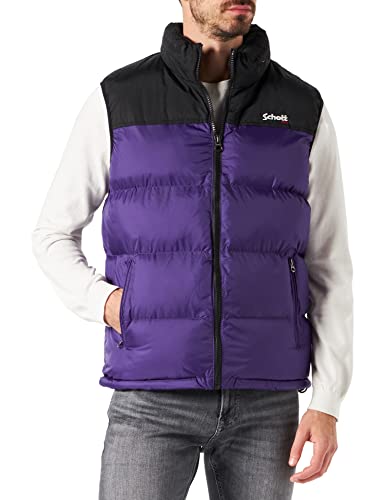 Schott NYC Herren UTAHV Schott Schulterweste gepolstert, violett, XS von Schott NYC