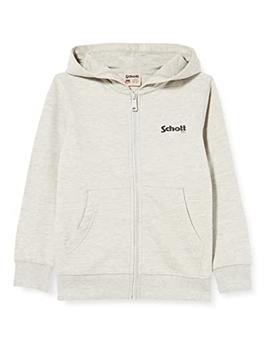 Schott NYC Mädchen SWZIPBOY Pullover, Heather Grey, 12 Jahre von Schott NYC