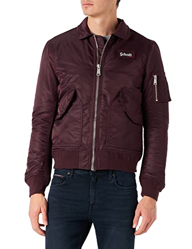 Schott NYC Unisex 210100RS CWU Original Eco Schott Jacke, Dunkles Burgunderrot, XXL von Schott NYC