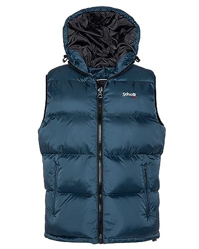 Schott NYC Unisex Idaho2v Schott Kapuzenjacke, stahlblau, S von Schott NYC