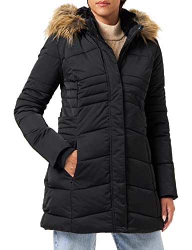 Schott NYC Unisex Jktoprahw Schott Kunstfellkapuze Military Parka, Schwarz, XS von Schott NYC