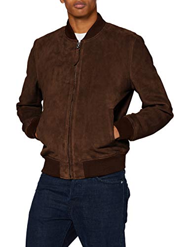 Schott NYC Herren LC3017 Lederjacke, Braun (Brown), M von Schott NYC