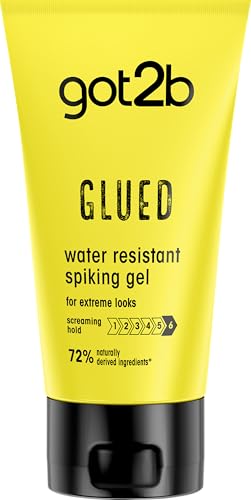 Schwarzkopf Got2B Glued Gel Waterproof, Haargel für Herren mit optimalem Halt und Fixierwirkung, 150 ml von Got2B